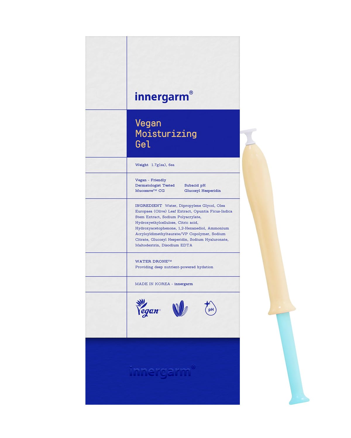 wettrust Innergarm Vegan Moisturizing Gel - pH Balanced Intimate Care for Women, Natural Ingredients, 6 Count wettrust uk supplements