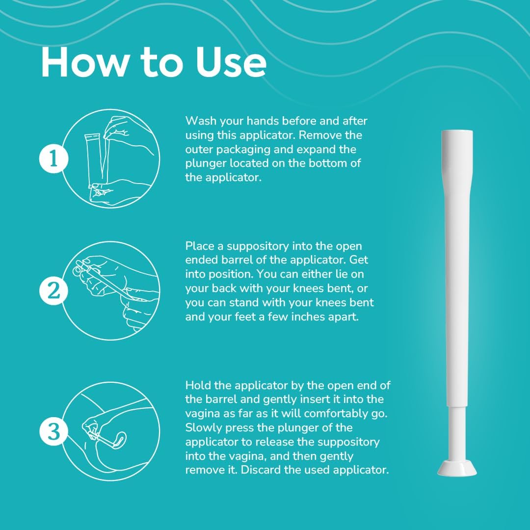 Szio+ Utiva Suppository Applicators – Disposable Vaginal Suppository Applicators – Hygienic Individually Szio+ uk supplements