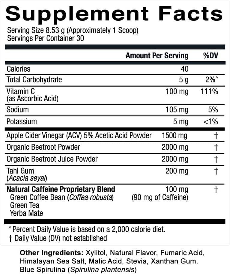 Essential Elements PreWorkout Powder with Beet Root & ACV | Superfood Energy Supplement Essential Elements uk supplements