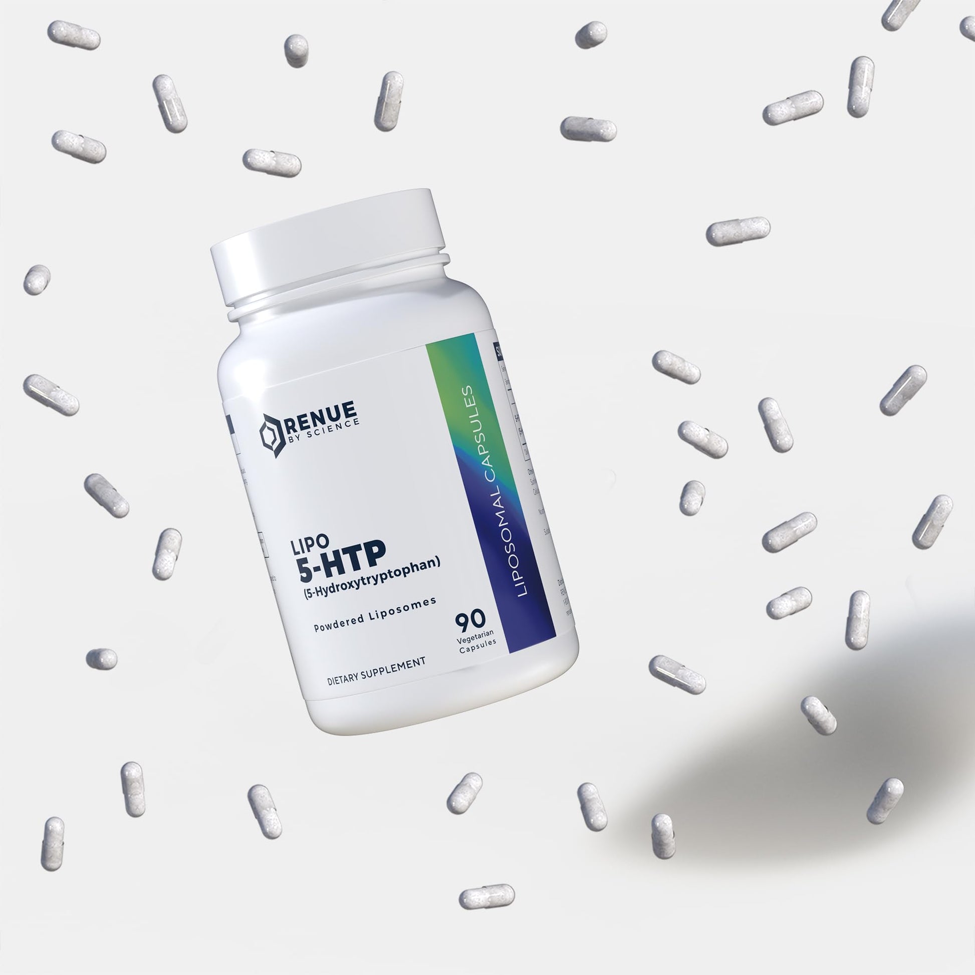 Renue By Science 5HTP | Liposomal 5 HTP Supplement | 90 5-HTP Capsules - 75mg 5-hydroxytryptophan per Serving | Amino Acid Supplement | Non-GMO | Made in The USA & Third-Party Tested Renue By Science uk supplements