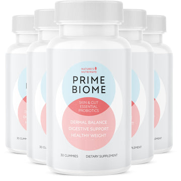 Nature’s NutriWave PrimeBiome Probiotic Gummies – Plant-Based Blend with Inulin, Lion’s Mane, Ginger & More– Non-GMO, No Stimulants, GMP Certified – 30 Gummies, 6 Month Supply Nature’s NutriWave uk supplements