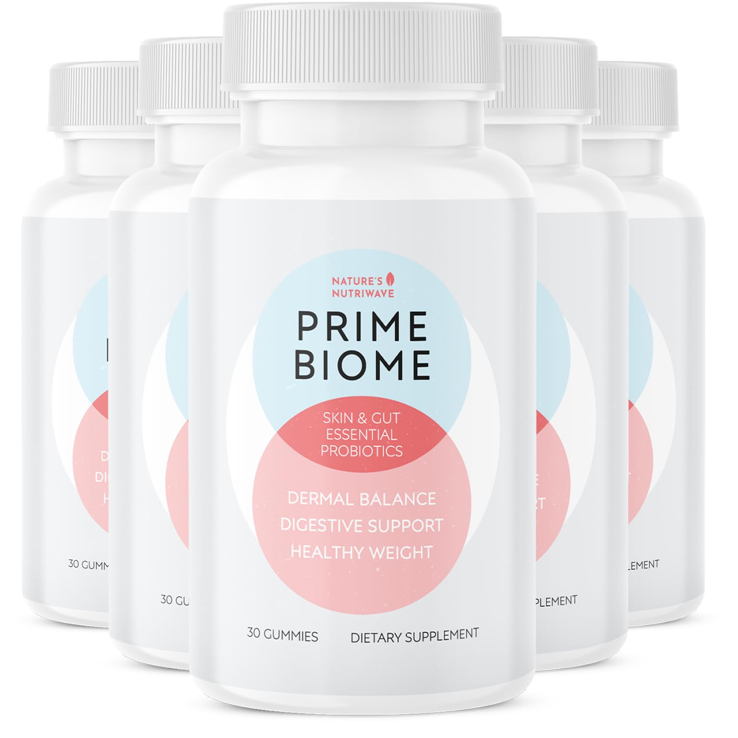 Nature’s NutriWave PrimeBiome Probiotic Gummies – Plant-Based Blend with Inulin, Lion’s Mane, Ginger & More– Non-GMO, No Stimulants, GMP Certified – 30 Gummies, 6 Month Supply Nature’s NutriWave uk supplements