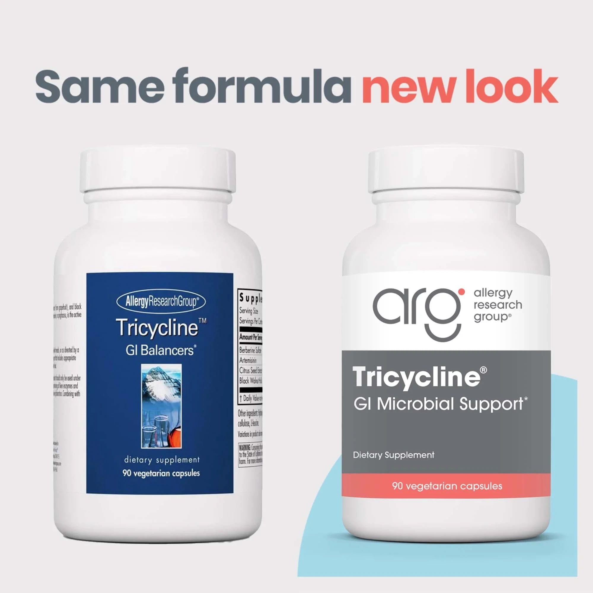 Nutricology TriBiotics - Berberine Artemisinin Botanical Blend - Gastrointestinal Support - Hypoallergenic - 45 Servings - 90 Capsules Allergy Research Group uk supplements