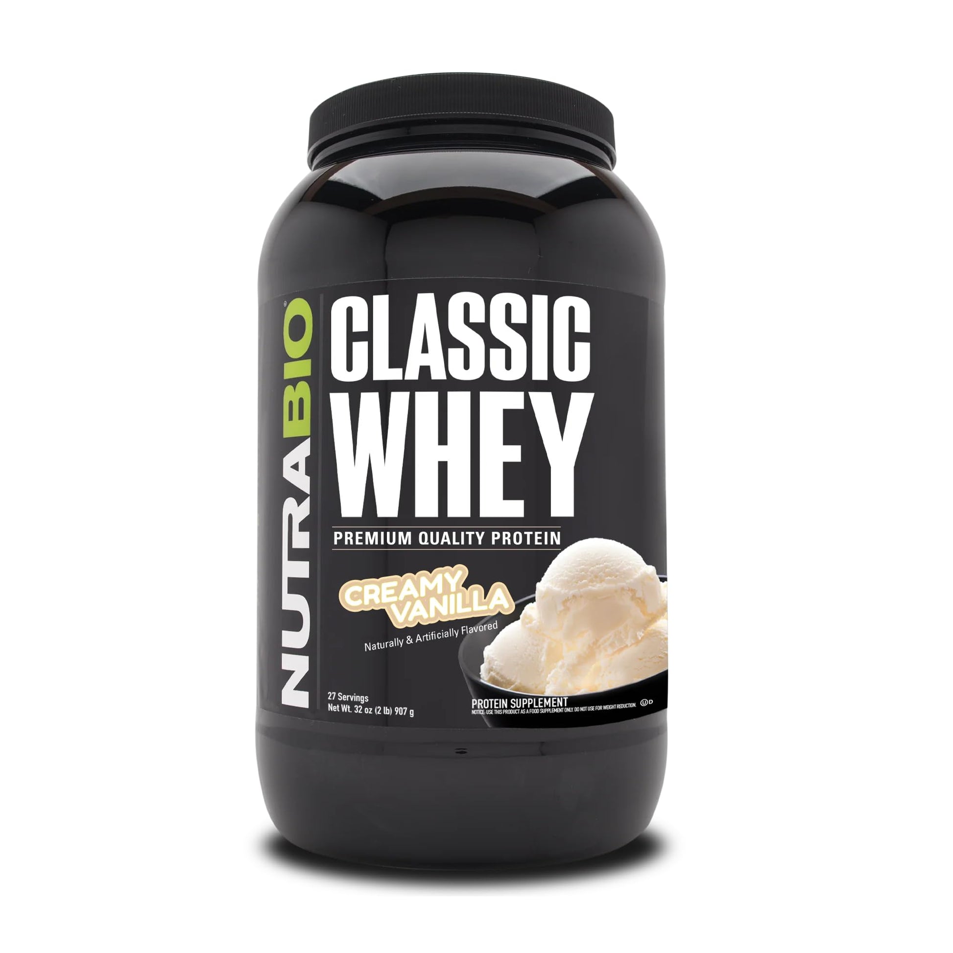NutraBio Classic Whey Protein Powder- 25G of Protein Per Scoop - Full-Spectrum Amino NutraBio uk supplements