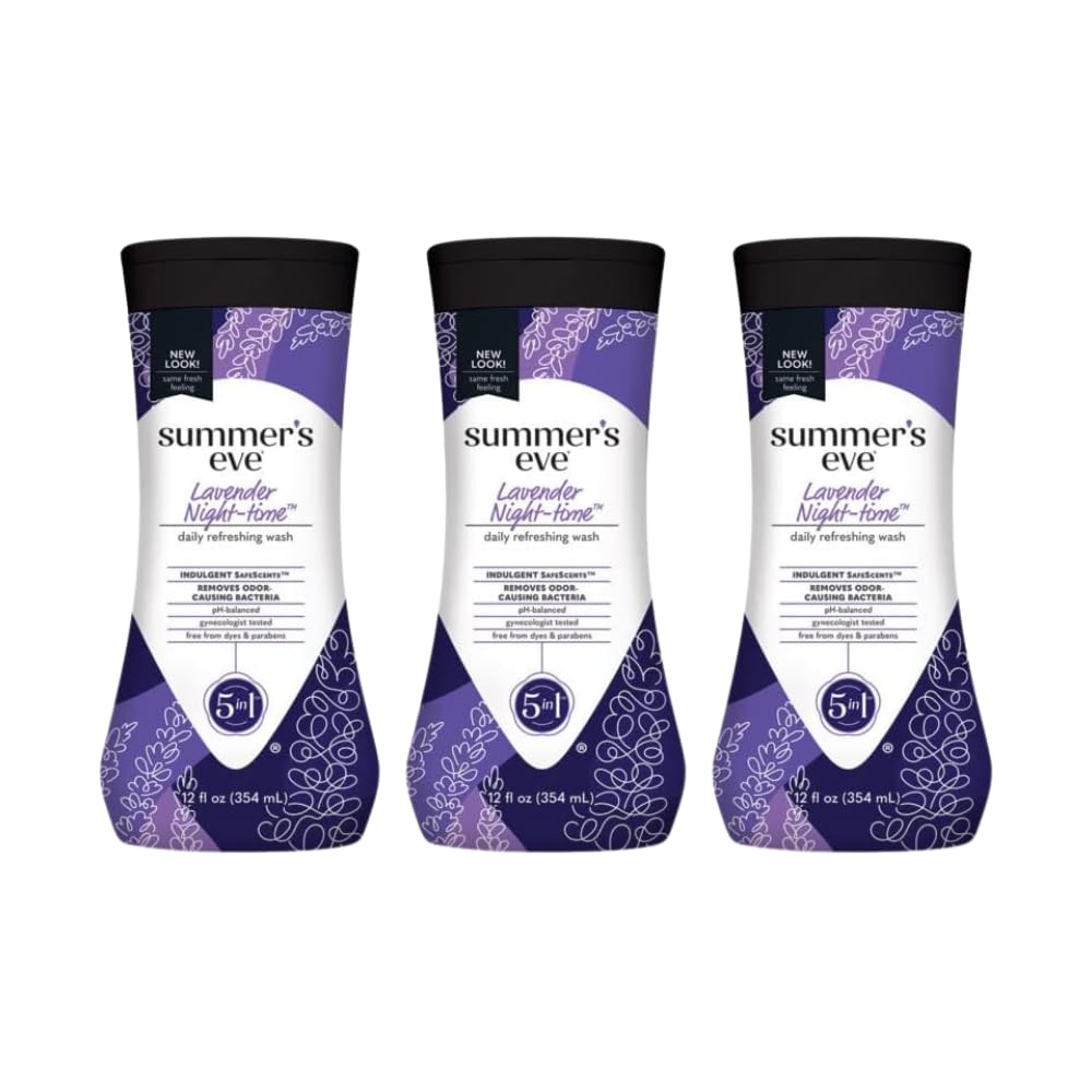 Summer's Eve Night-Time Cleansing Wash, Lavender, 12 Fl Oz (Pack of 3) Summer's Eve uk supplements
