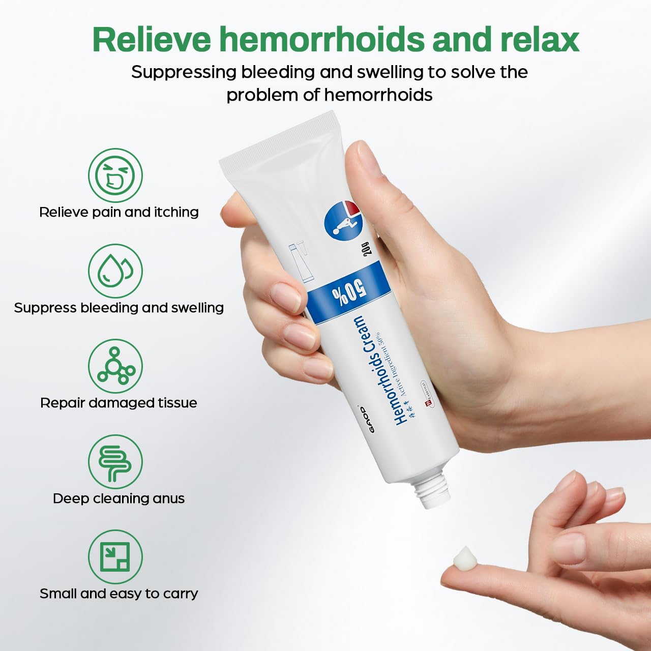 NXHMSWYG Hemorrhoid Cream, Fissure Ointment Body Care Cream Helps to Relieve Pain&Reduce Burning for Men and Women (2pcs) NXHMSWYG uk supplements
