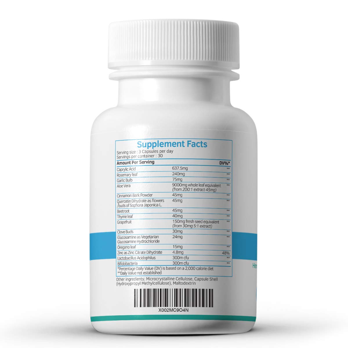 CanDefence - Candida Cleanse Ultimate Extra Strength All-in-ONE Formulation with Caprylic Acid, Probiotics and a synergistic Balance of 11 Different Botanicals - 90 Capsules swiss bioenergetics uk supplements
