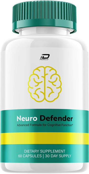 Neuro Defender Supplement Capsules – NeuroDefender Natural Blend Formula Focus Memory Support and Reviews (1 Pack – 60 Capsules) Indelo uk supplements