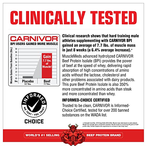 MuscleMeds Carnivor Beef Protein Isolate Powder, Chocolate Peanut Butter, 4.14 Pound MuscleMeds uk supplements