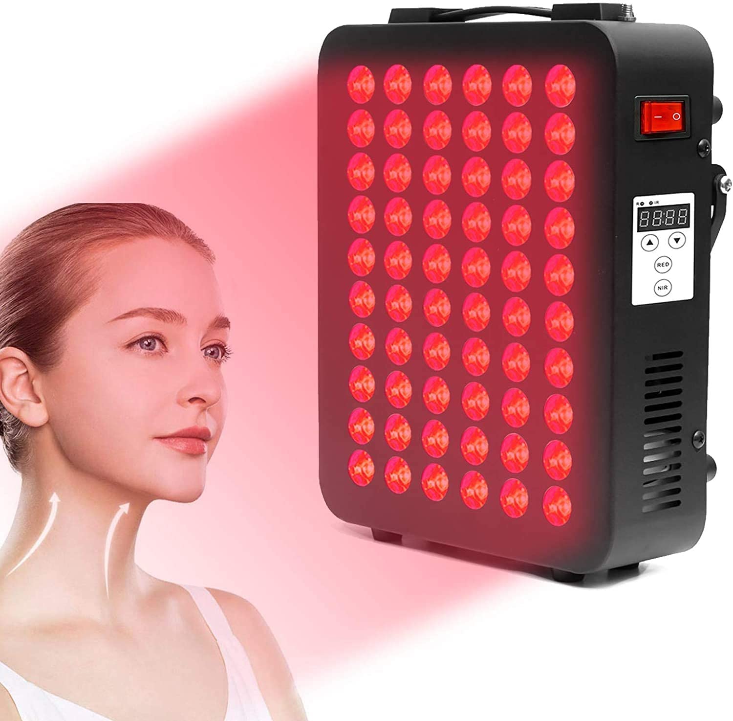 Red Light Therapy Device - Near Infrared Light Therapy with Timer, 60 Clinical Grade LEDs ECOGUN uk supplements