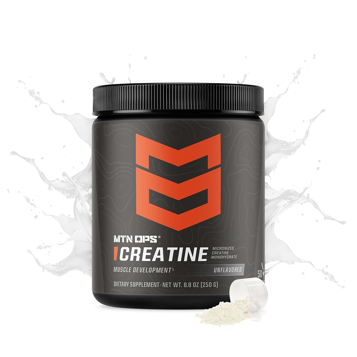 MTN OPS Micronized Creatine Monohydrate Powder – Unflavored 5 g per Serving, 50 Servings – Pure Creatine for Men for Muscle Recovery & Strength Training MTN OPS uk supplements