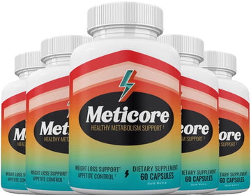 (Official) 5 Pack Meticore Weight Management Keto Pills, Energy Support - 300 Capsules Gold Nutra uk supplements