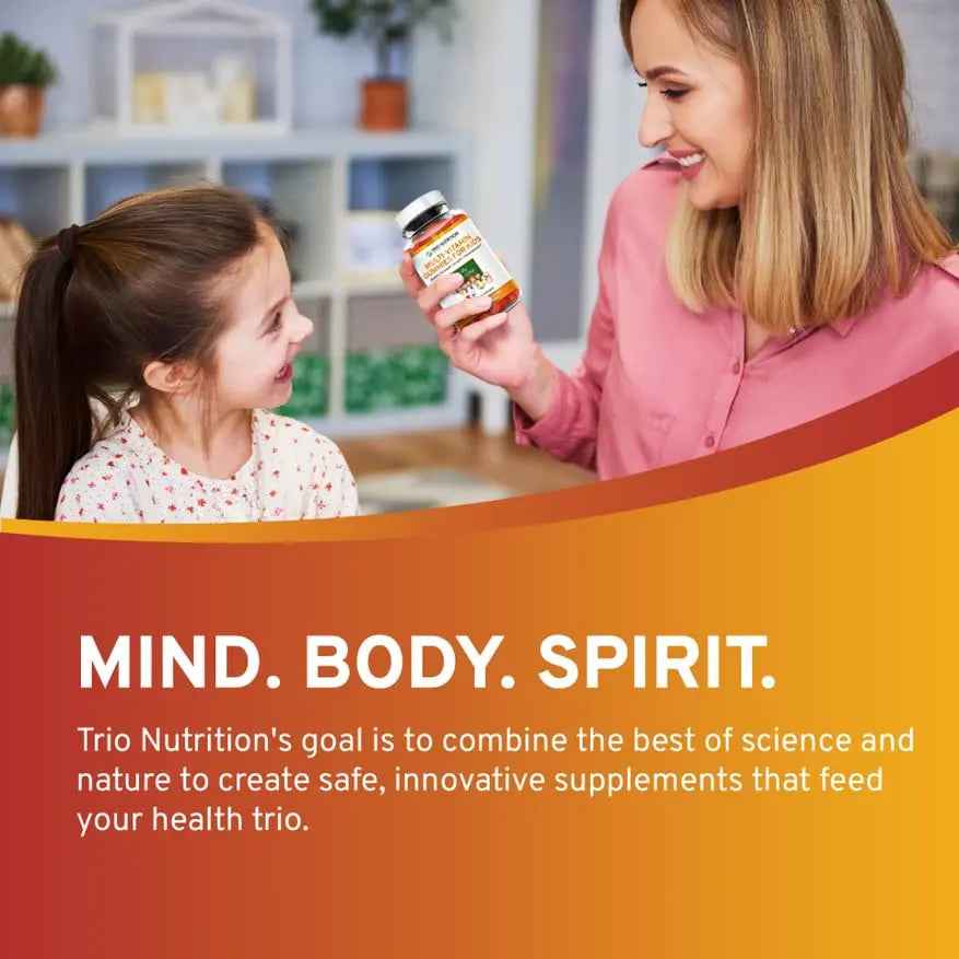 TRIO NUTRITION Premium Kids Multivitamin Gummies with Vitamin C & Zinc for Immune & Energy Support | TRIO NUTRITION uk supplements