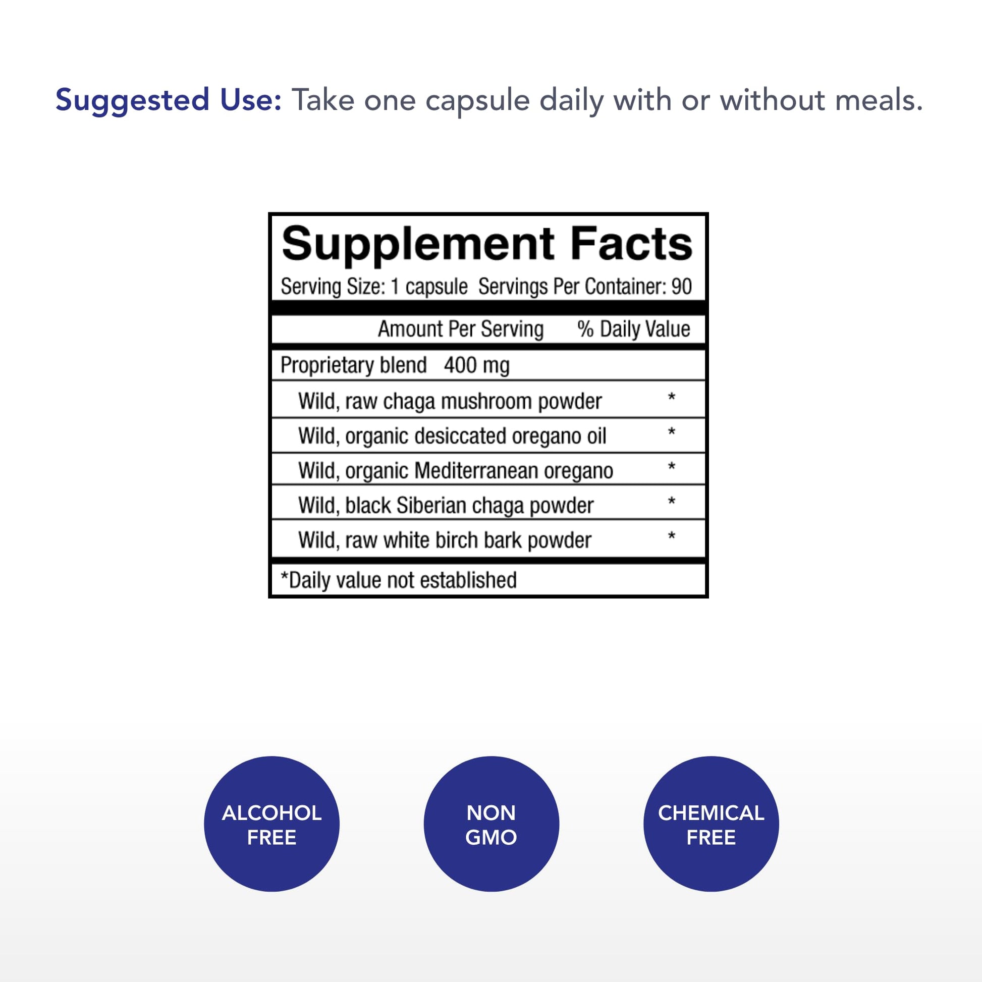 Physician's Strength ChagaStrength - 90 Capsules - Wild, Raw Chaga Complex - Immune & Physical Support - Non-GMO - 90 Servings Physician's Strength uk supplements
