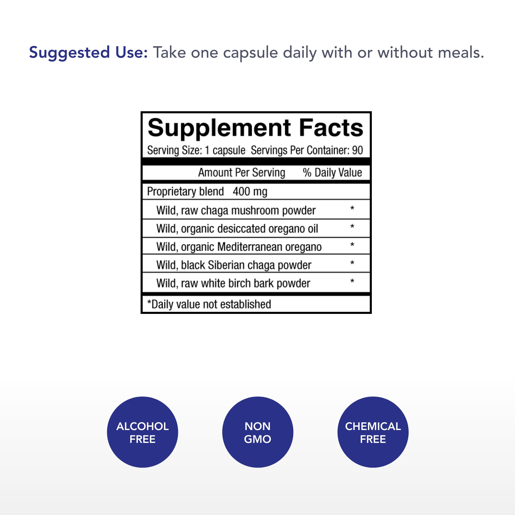 Physician's Strength ChagaStrength - 90 Capsules - Wild, Raw Chaga Complex - Immune & Physical Support - Non-GMO - 90 Servings Physician's Strength uk supplements