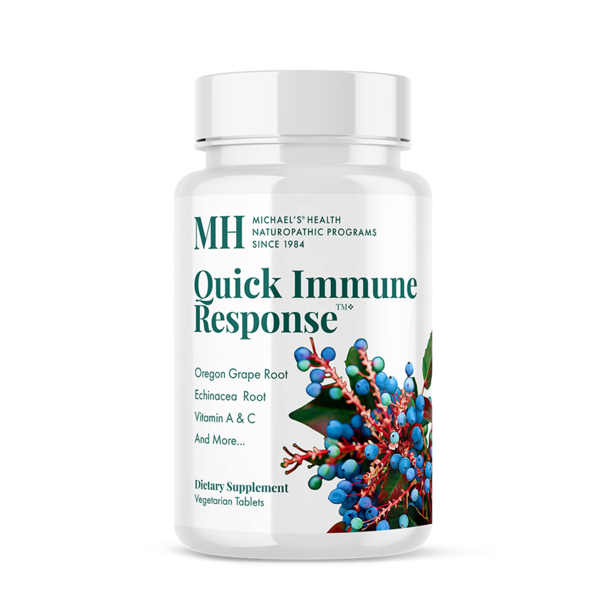 Michael's Health Naturopathic Programs Quick Immune Response - 60 Vegetarian Tablets - Immune System Support - With Vitamin A, Vitamin C & Zinc - 20 Servings MICHAEL'S uk supplements