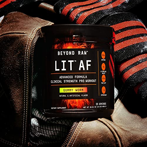 BEYOND RAW LIT AF | Advanced Formula Clinical Strength Pre-Workout Powder | Contains BEYOND RAW uk supplements