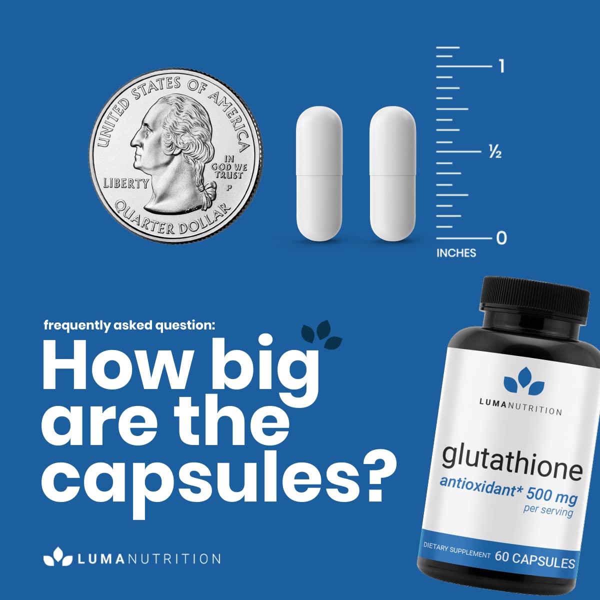 Premium Glutathione - Reduced Glutathione 500mg - Glutathione Supplement - L-Glutathione Luma Nutrition uk supplements