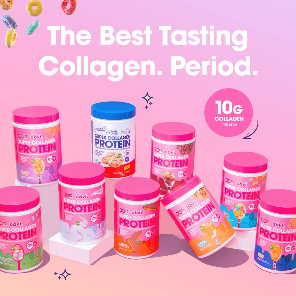 Obvi Collagen Peptides, Protein Powder, Keto, Gluten and Dairy Free, Hydrolyzed Grass Obvi uk supplements