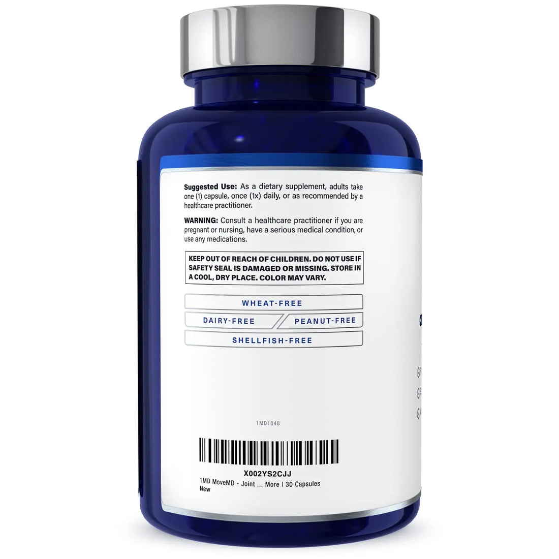 1MD Nutrition MoveMD - Joint Health Supplement - Doctor Formulated | with Collagen, Astaxanthin, and More | 30 Capsules (3-Pack) 1MD Nutrition uk supplements