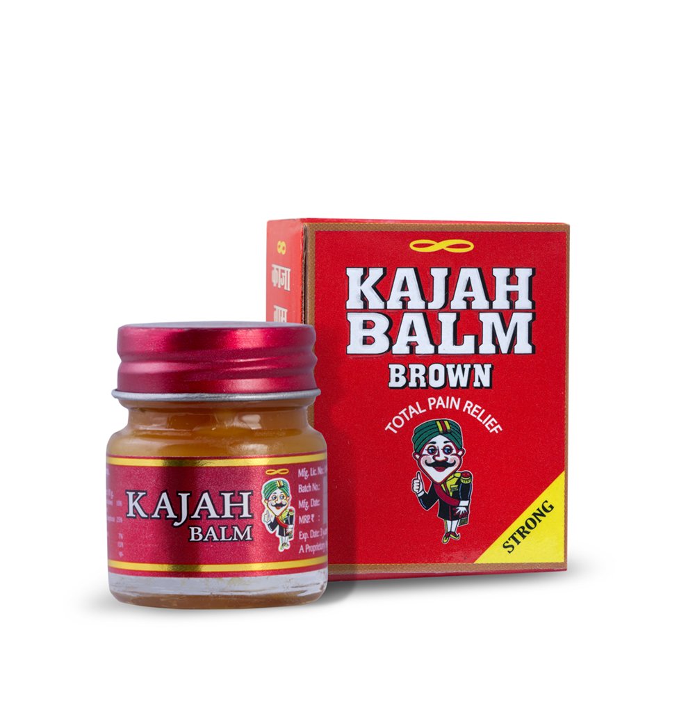 Kajah Brown Balm 10Gms (Pack of 5) Rajah uk supplements
