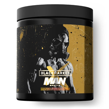 MAN Sports + Black Market Labs Limited Edition PreWorkout - 20 Serving - Mango Peach MAN Sports uk supplements