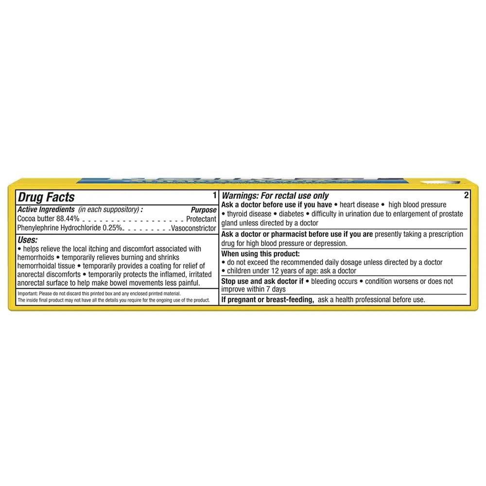 NeilMed Hemorrhoidal Suppositories, Shrinks Swollen Tissue, Relief from Burning, Itching and Discomfort of Hemorrhoids, 24 Count NeilMed uk supplements
