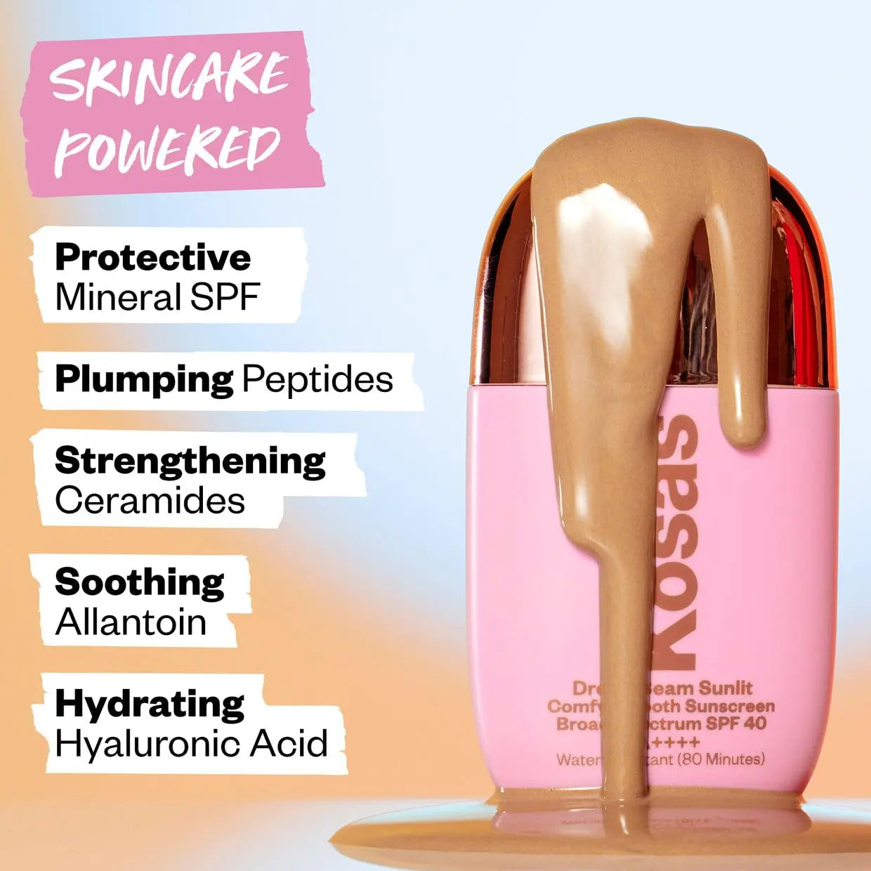 Kosas DreamBeam SPF 40 Mineral Sunscreen for Face + Makeup Prep – Lightweight Hydrating Sun Protection, 40 ml Kosas uk supplements