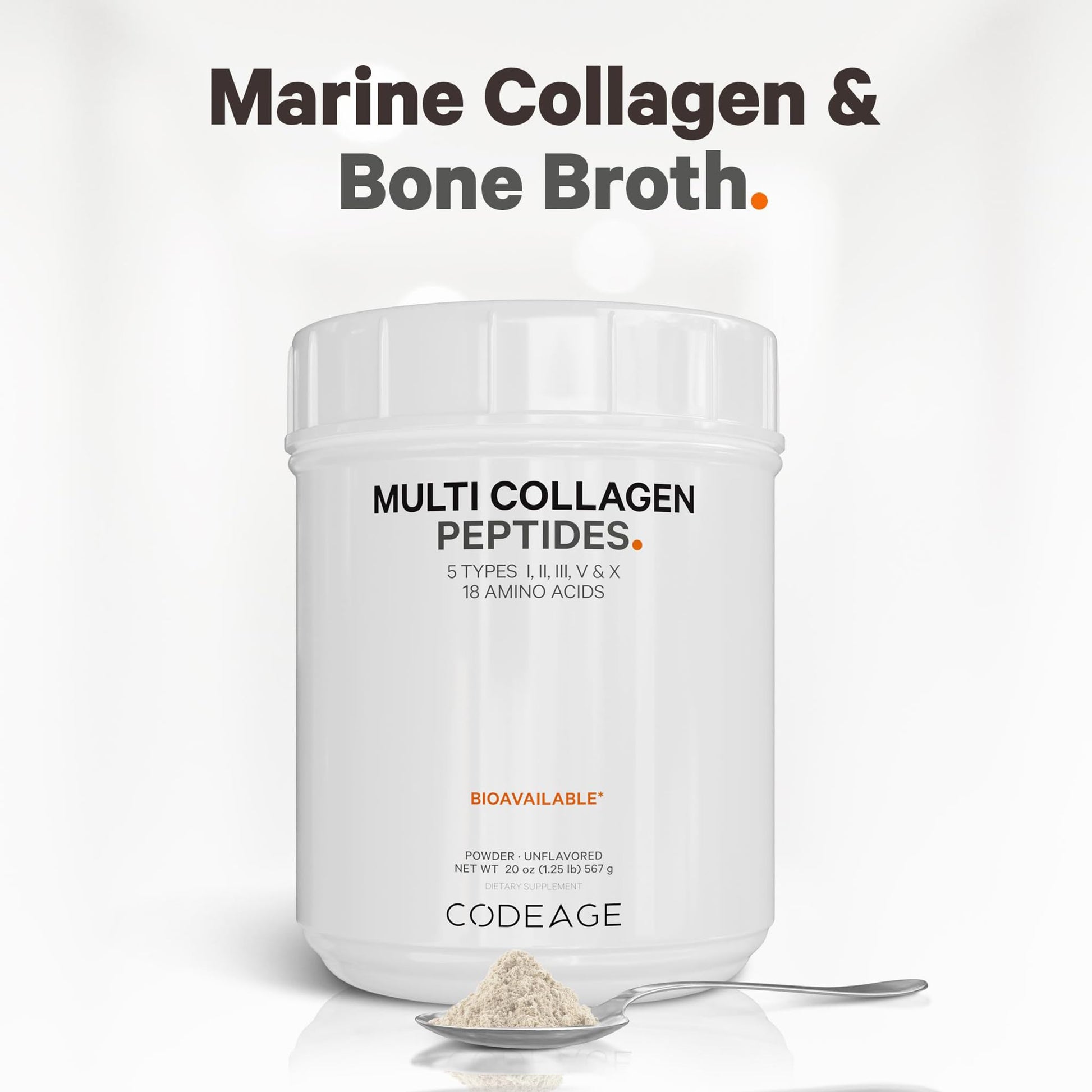 Codeage - Multi Collagen Protein + SBO Probiotics 50 Billion CFU Bundle Codeage uk supplements