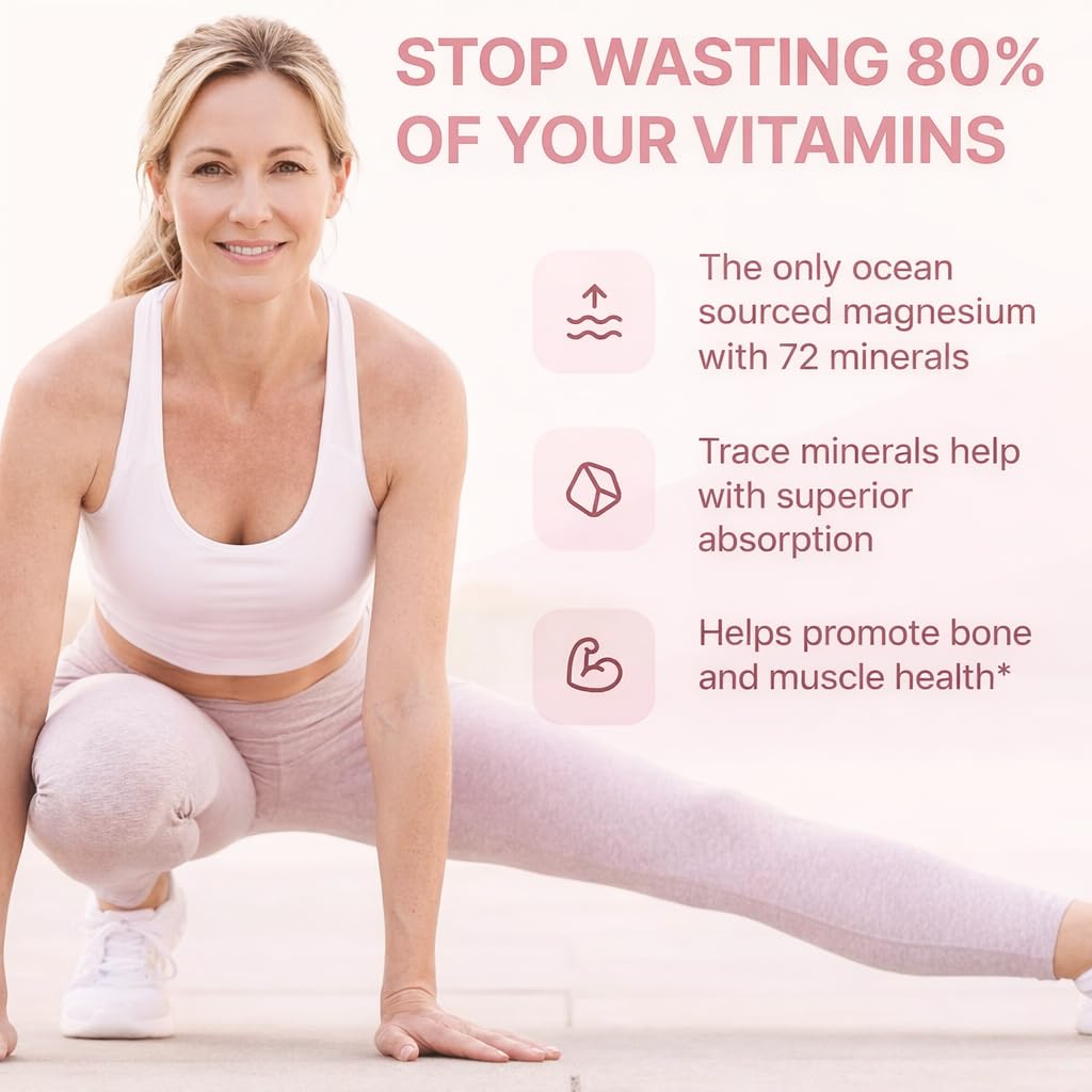 Magnesium Complex for Women – Spectrum 5-Form Magnesium Complex (500 mg), High Absorption Glycinate, Citrate, Oxide & Malate – Vegan, Non-GMO Supports Sleep, Energy, Hormone & Bone – 60 Capsules GlowTrue uk supplements