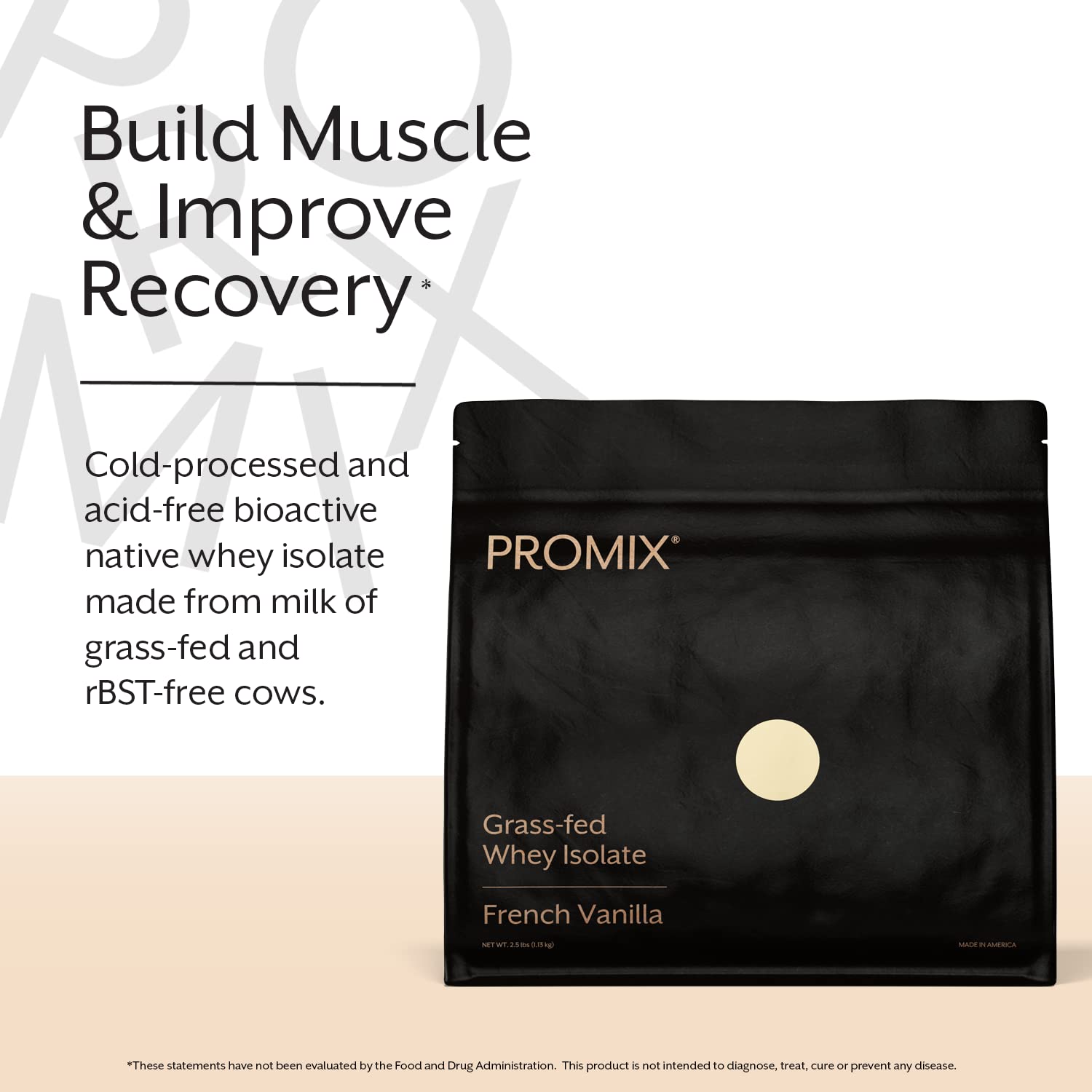 Promix Whey Protein Isolate Powder - Grass-Fed & 100% All Natural - ­Post Workout ProMix Nutrition uk supplements