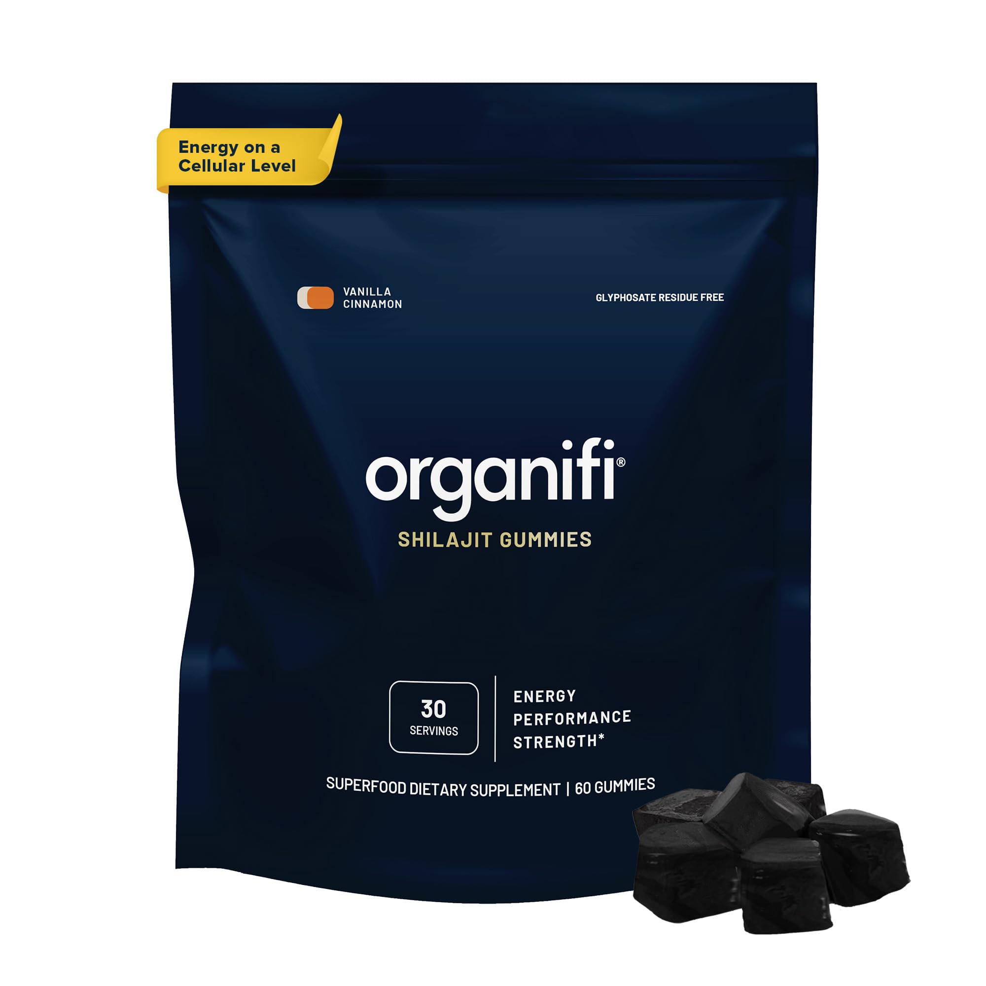 Organifi - Shilajit Gummies - Supports Natural Energy and Strength - Vanilla Cinnamon Organifi uk supplements
