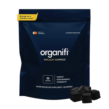 Organifi - Shilajit Gummies - Supports Natural Energy and Strength - Vanilla Cinnamon Organifi uk supplements