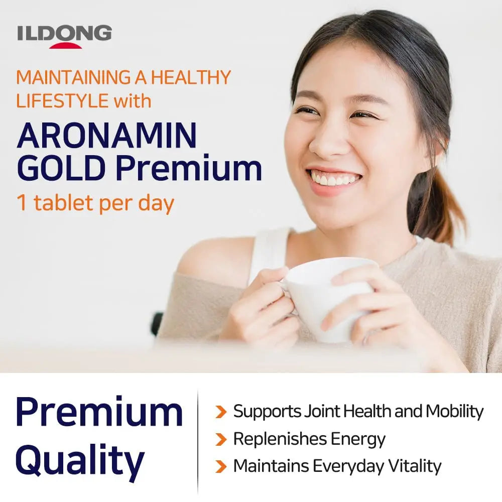 Aromamin Gold Premium Multi-Vitamin for Recovering 120 Tablets, 1 Count (Pack of 120) 아로나민 uk supplements