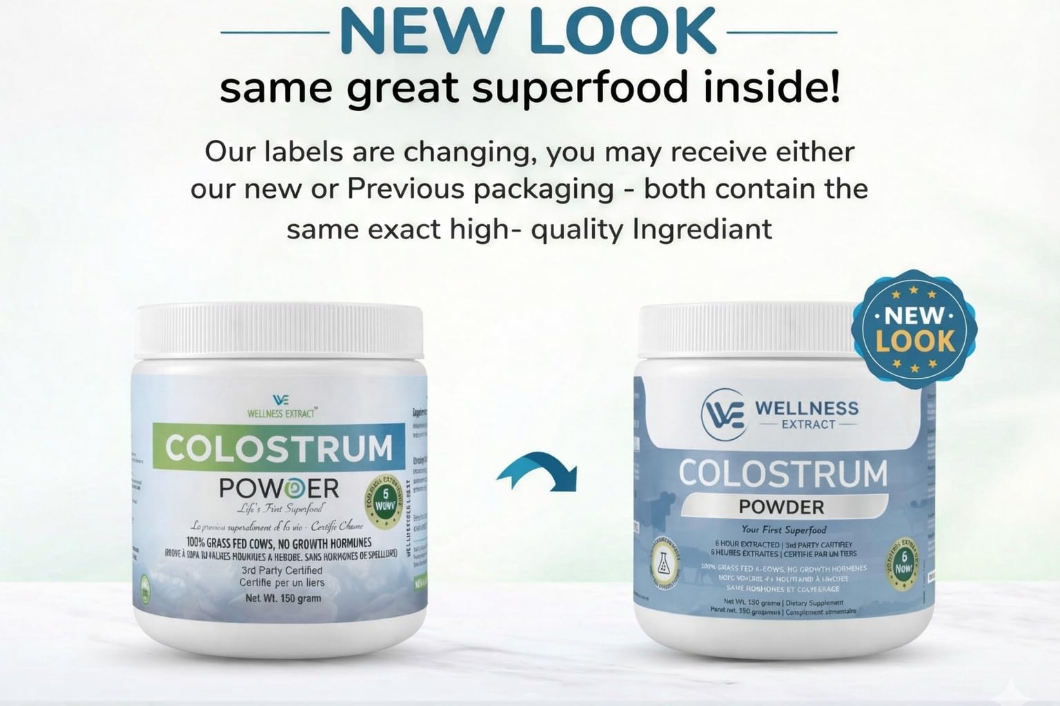 WELLNESS EXTRACT Bovine Colostrum Powder Rich in Protein & Lactoferrin- The True Certified Supplement for Immune Support, Gut Health, Muscle Growth - 150g WELLNESS EXTRACT uk supplements