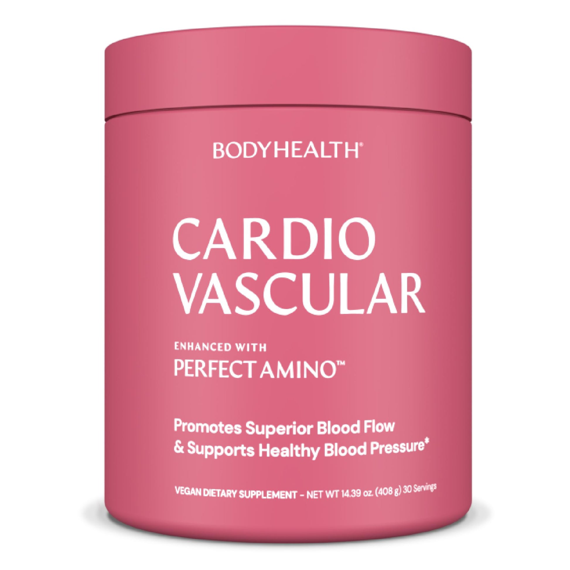 BodyHealth Cardio Vascular with PerfectAmino, Blood Flow and Heart Health Supplement Support with CoQ10, Nicotinamide Riboside, Resveratrol and D-Ribose, Chocolate Flavor, 30 Servings BodyHealth uk supplements