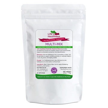The Beet Lady Life's Healthiest Multi Mix Vitamin & Mineral Whole Food Therapy Blend with Real Fruit & Vegetables. Organic, Plant-Based, Non-GMO. 6 oz The Beet Lady uk supplements