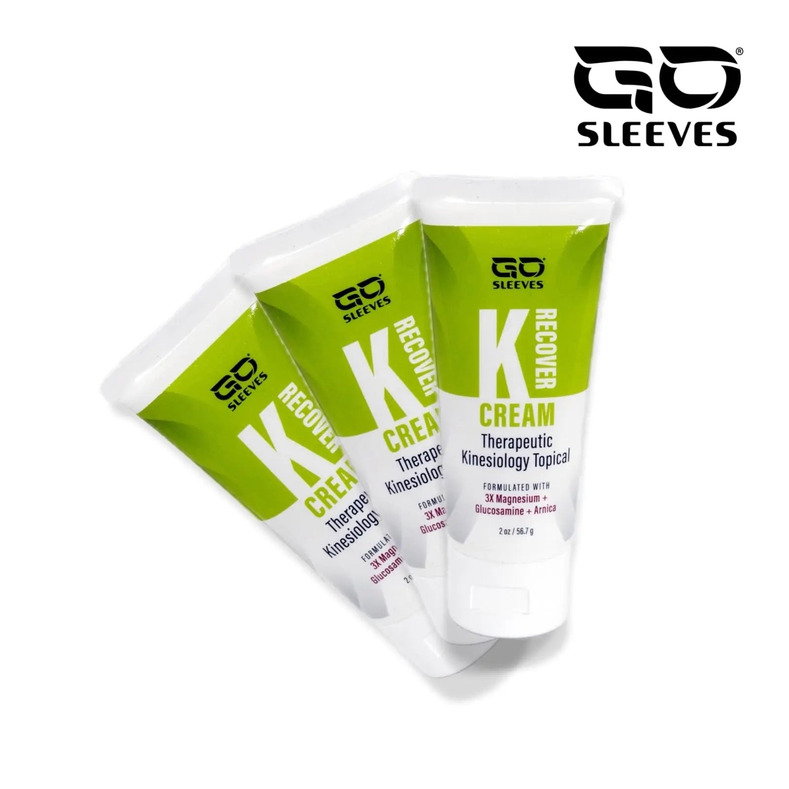 Go Sleeves Sports Recovery Cream - Concentrated Muscle and Joint Recovery Lotion – Magnesium Chloride Cream with Arnica for Muscle Pain and Stiffness from Running, Exercise, Backache – 2 Ounces GO SLEEVES uk supplements