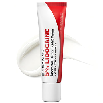 Treatonic 5% Lidocaine Numbing Cream: Lidocaine Cream for Pain Relief, Itching, Burning, Soreness, Hemorrhoid - Maximum Strength Topical Numb Cream - Fast Acting & Long Lasting Numbing Cream- 2.1 oz Treatonic uk supplements