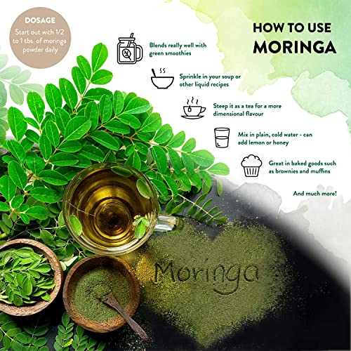 1KG Moringa Superleaf Powder Oleifera 100% Organic Raw Premium Quality Non-GMO Spring Blossom uk supplements