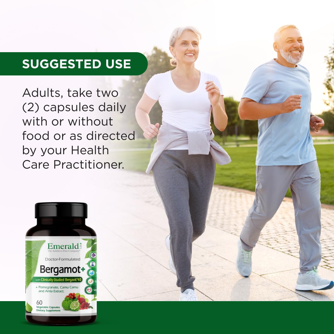 EMERALD LABS Bergamot+ - Supports Metabolism & Heart Health with Bergamot, Pomegranate, Amla & Camu Camu - Gluten-Free & Vegan - 60 Vegetable Capsules (30 Servings) EMERALD LABS uk supplements