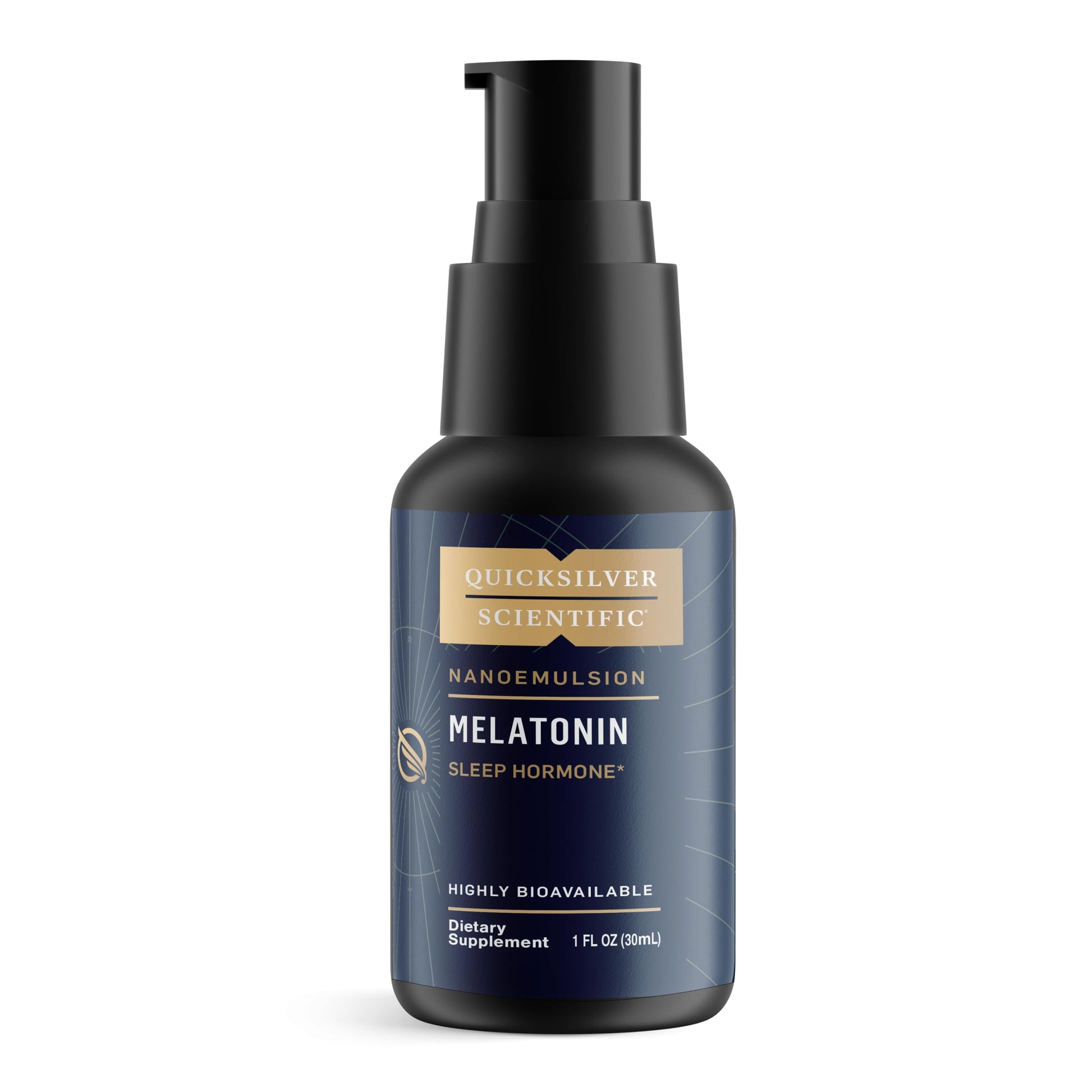 Quicksilver Scientific Liposomal Melatonin - Bedtime, Jet Lag & Immune Support Liquid for Adults - Efficient, Superior Absorption 1mg to Minimize Morning Drowsiness (30 ml) Quicksilver Scientific uk supplements