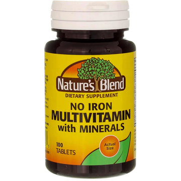 Nature's Blend Multiple Vitamin with Minerals No Iron 100 Tabs Nature's Blend uk supplements