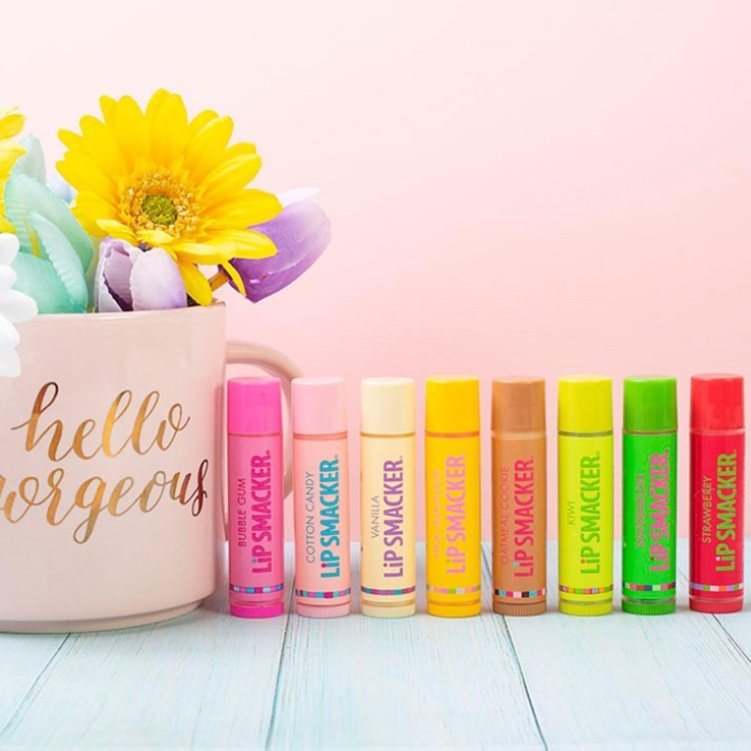 Lip Smacker Original & Best Holiday Flavored Lip Balm Party Pack, Oatmeal Cookie, Vanilla, Mango, Watermelon, Tropical Punch, Cotton Candy, Kiwi, Strawberry, Clear Lip Smacker uk supplements