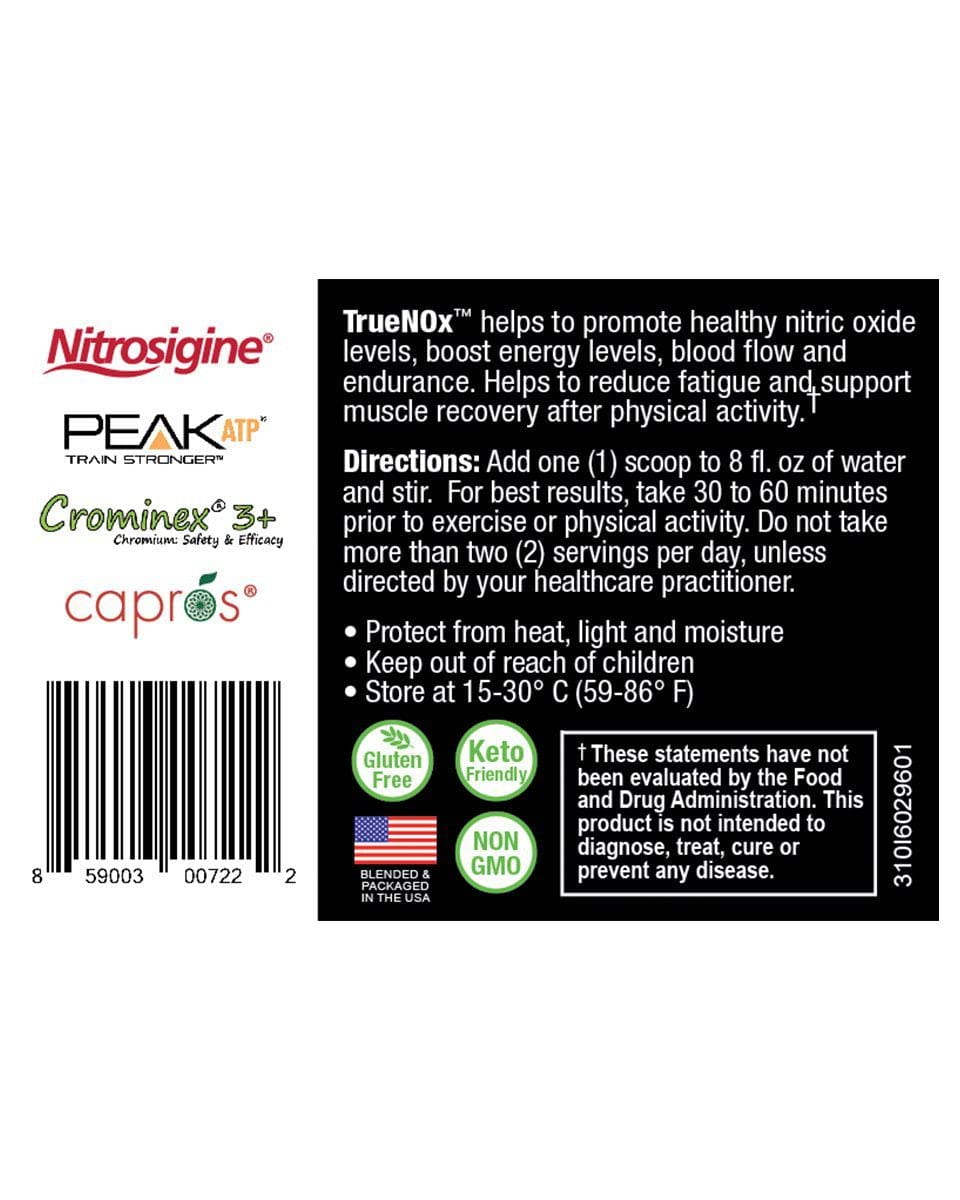 NatureCity True-NOx Nitric Oxide Supplements for Men and Women - Pre-Workout Booster NatureCity uk supplements