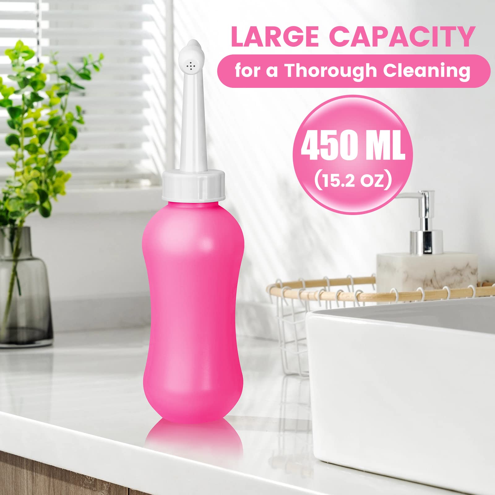 450ML(15.2 OZ) Peri Bottle for Postpartum Care 2 Pack, Portable Travel Bidet for Women, Upside Down VicnKioH uk supplements