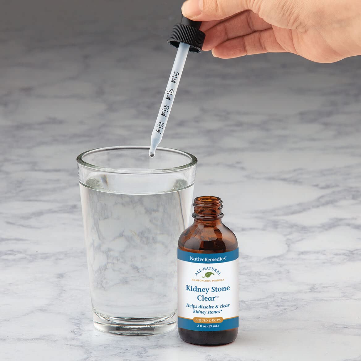 Native Remedies Kidney Stone Clear - Natural Homeopathic Formula Temporarily Helps Dissolve and Clear Kidney Stones - Relieves Pain, Nausea and Vomiting - 59 mL Native Remedies uk supplements