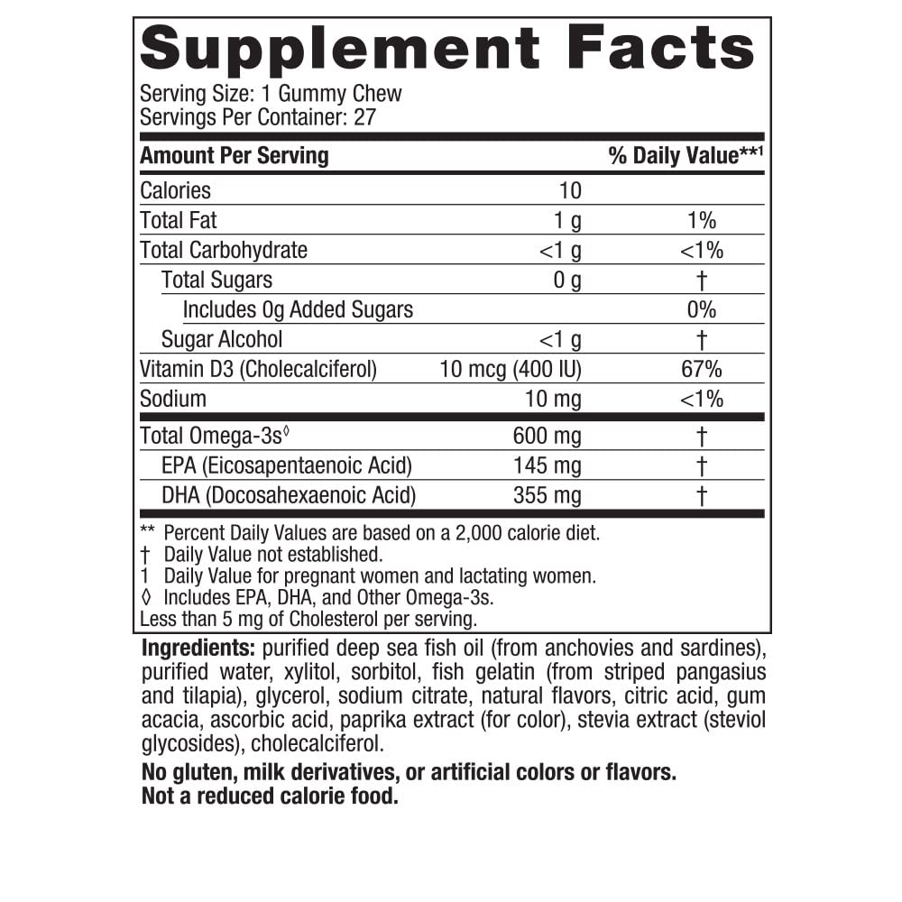 Nordic Naturals Zero Sugar DHA Prenatal Vitamin Gummies, Strawberry Orange Flavor - 27 Gummies - Supplements for Pregnancy - 600 mg Omega-3 Fish Oil and 400 IU Vitamin D3-27 Servings Nordic Naturals uk supplements