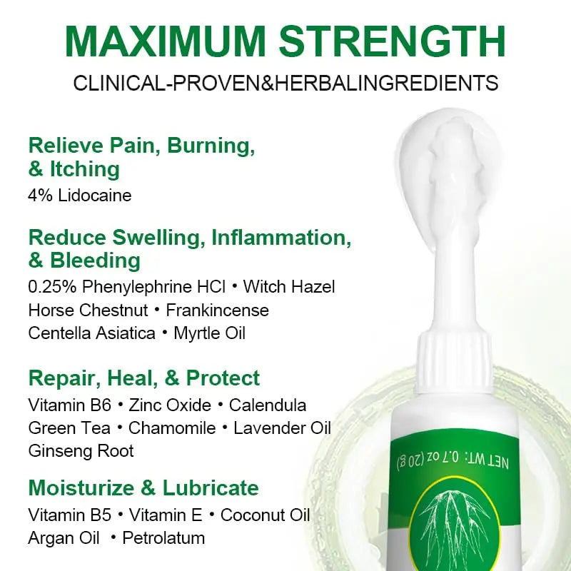 vamy Herbal Hemorrhoid Cream, Hemorrhoid Treatment and Hemorrhoids Cream with Lidocaine 4% and Phenylephrine HCI for Fast Relief of Pain, Swelling, Itching, Burning, Hemorrhoidal Treatment. 2 pc vamy uk supplements