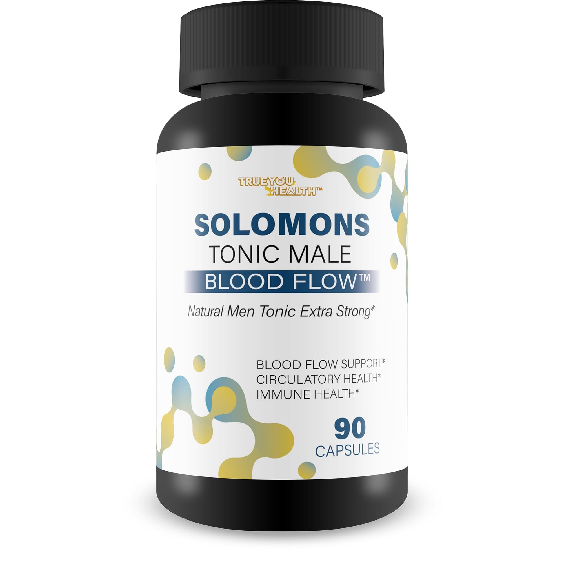 Solomons Tonic - Our Best Mens Blood Flow Supplement - Good Blood Flow Support - Male Blood Flow Capsules - Max Blood Flow Pills - Blood Circulation Supplements for Men - Male Blood Circulation Pills True You Health uk supplements